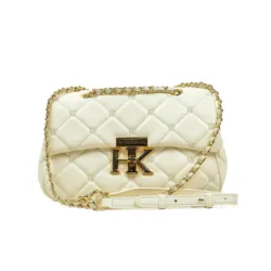 Luxury PU Leather Classic Shoulder White Bag